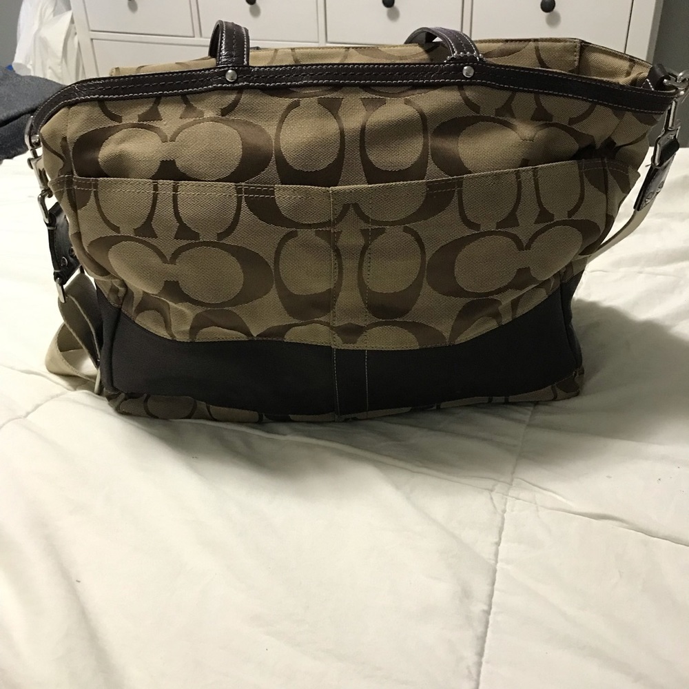 Coach diaper bag with matching wallet